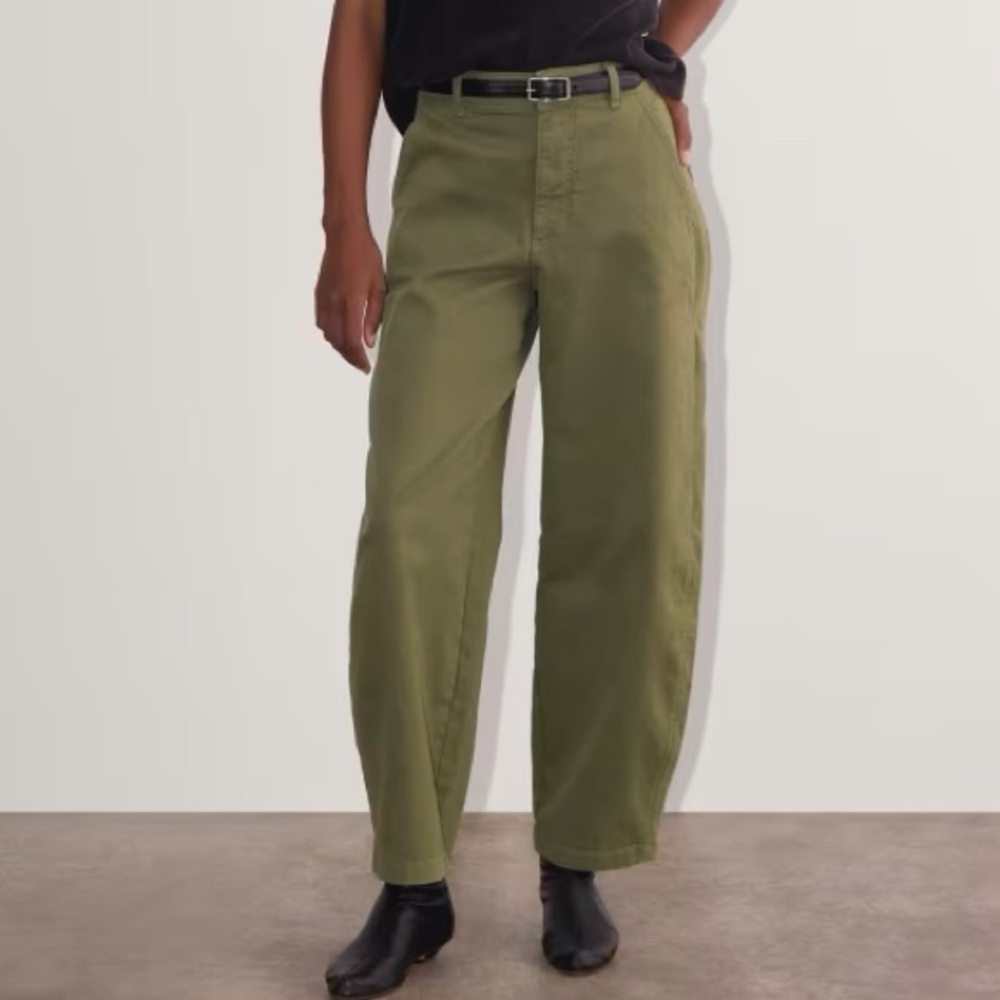 Everlane Olive Wide Leg Pants